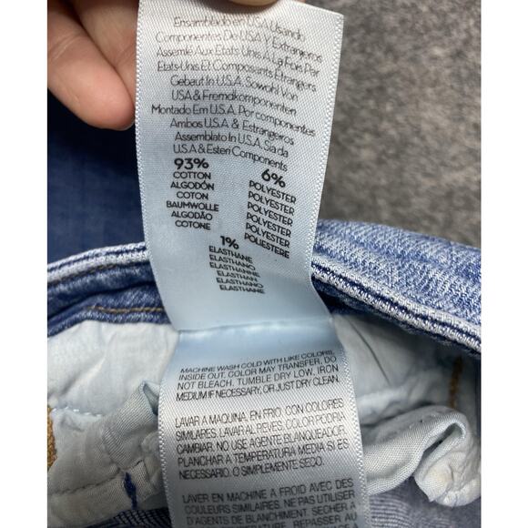 Mother Jeans Womens 27 Blue The Laced Hustler Ankle One Smart Cookie Raw Hem - Picture 9 of 16